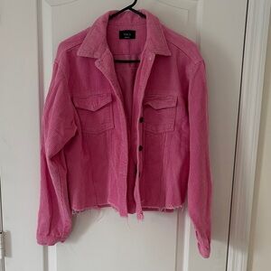 Vici Vibrant Pink Corduroy Jacket